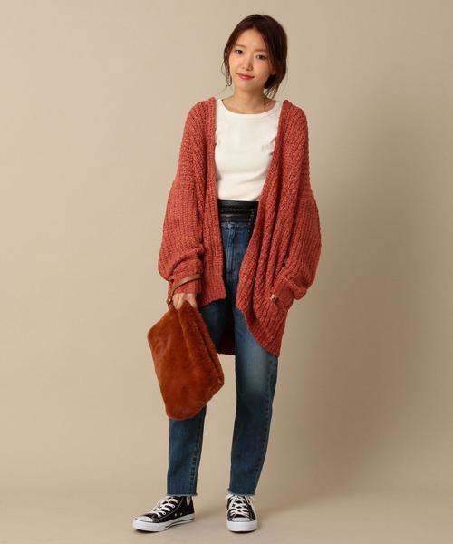 Another Edition（アナザーエディション）の「【一部WEB店舗限定】ワイドニットカーディガン/AEMFC AC/NY WIDE CGN◆（カーディガン/ボレロ・レディース・ホワイト/ベージュ/ライトピンク・ﾌﾘ-）」の11枚目の写真