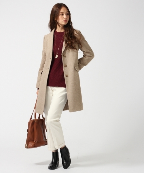 GLOBAL WORK(グローバルワーク)の「7ゲージイタリアアゼニットプルオーバー長袖/719687(ニット/セーター・レディース・ブラック/ホワイト/ブラウン/ライトグレー/ワインレッド・SMALL/LARGE/MEDIUM)」の9枚目の写真