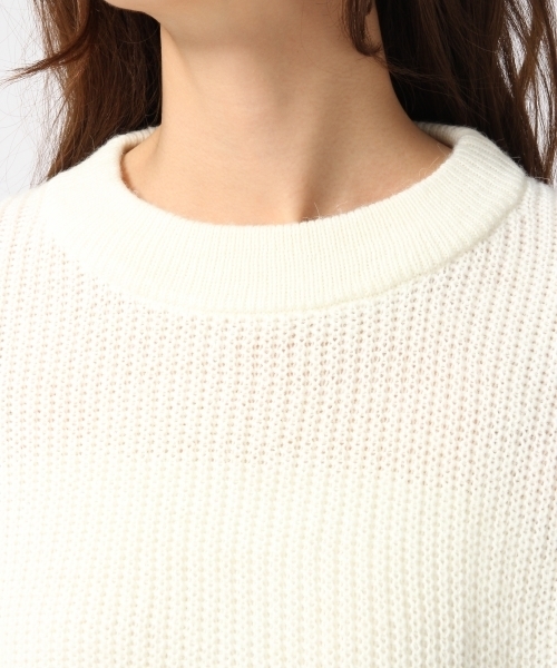 GLOBAL WORK(グローバルワーク)の「7ゲージイタリアアゼニットプルオーバー長袖/719687(ニット/セーター・レディース・ブラック/ホワイト/ブラウン/ライトグレー/ワインレッド・SMALL/LARGE/MEDIUM)」の15枚目の写真