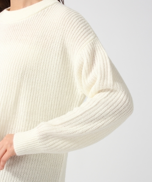 GLOBAL WORK(グローバルワーク)の「7ゲージイタリアアゼニットプルオーバー長袖/719687(ニット/セーター・レディース・ブラック/ホワイト/ブラウン/ライトグレー/ワインレッド・SMALL/LARGE/MEDIUM)」の17枚目の写真