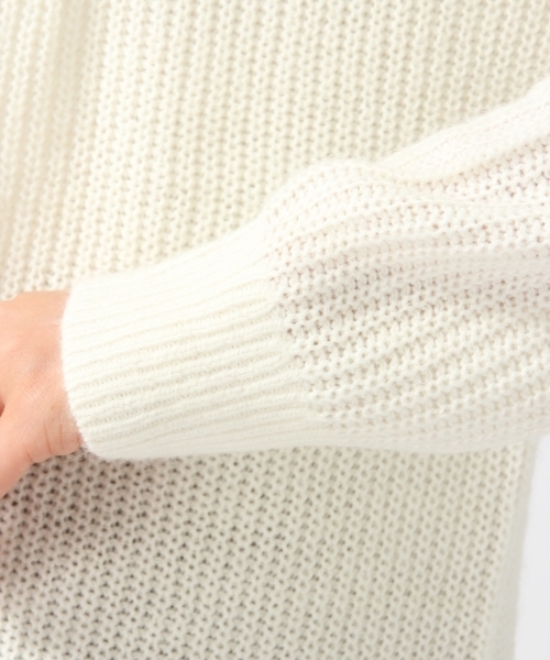 GLOBAL WORK(グローバルワーク)の「7ゲージイタリアアゼニットプルオーバー長袖/719687(ニット/セーター・レディース・ブラック/ホワイト/ブラウン/ライトグレー/ワインレッド・SMALL/LARGE/MEDIUM)」の18枚目の写真