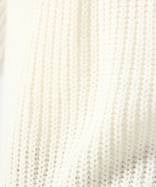 GLOBAL WORK(グローバルワーク)の「7ゲージイタリアアゼニットプルオーバー長袖/719687(ニット/セーター・レディース・ブラック/ホワイト/ブラウン/ライトグレー/ワインレッド・SMALL/LARGE/MEDIUM)」の11枚目の写真