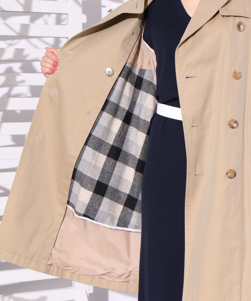 Abahouse Devinette（ドゥヴィネット）の「トレンチコート（トレンチコート・レディース・ベージュ/ネイビー・38/36）」の3枚目の写真