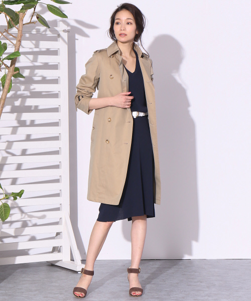 Abahouse Devinette（ドゥヴィネット）の「トレンチコート（トレンチコート・レディース・ベージュ/ネイビー・38/36）」の4枚目の写真