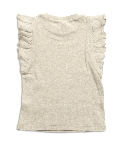 apres les cours（アプレレクール）の「袖フリルＴシャツ（Tシャツ/カットソー・キッズ・ミント/ネイビー/オフホワイト/グレー/オリーブ/ピンク・140/110/130/90/80/100/120）」の14枚目の写真