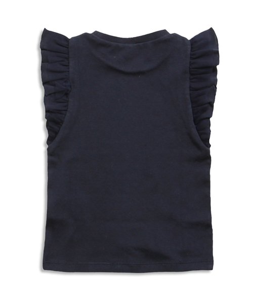 apres les cours（アプレレクール）の「袖フリルＴシャツ（Tシャツ/カットソー・キッズ・ミント/ネイビー/オフホワイト/グレー/オリーブ/ピンク・140/110/130/90/80/100/120）」の7枚目の写真