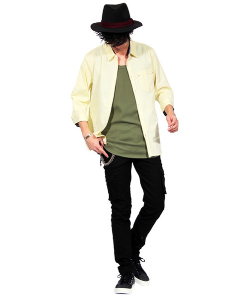 ８(eight)（エイト）の「デニム ハイカット ホワイトスニーカー（スニーカー・メンズ・ブラック/ホワイト/インディゴブルー・28.0cm/25.5cm/27.0cm/26.0cm/25.0cm/26.5cm）」の5枚目の写真