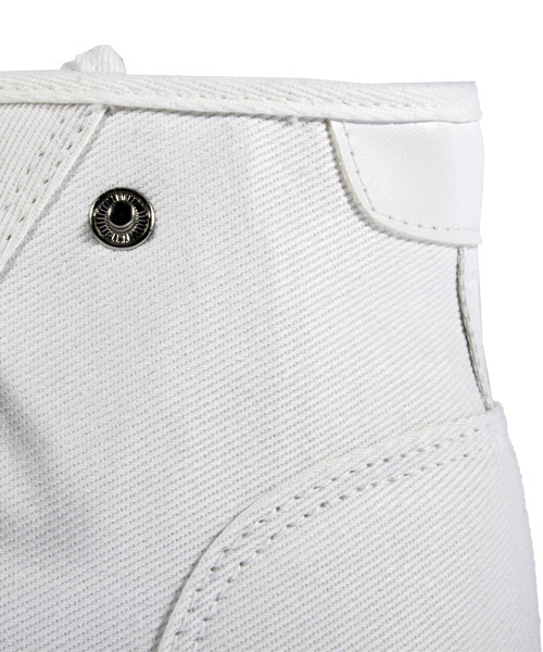 ８(eight)（エイト）の「デニム ハイカット ホワイトスニーカー（スニーカー・メンズ・ブラック/ホワイト/インディゴブルー・28.0cm/25.5cm/27.0cm/26.0cm/25.0cm/26.5cm）」の17枚目の写真