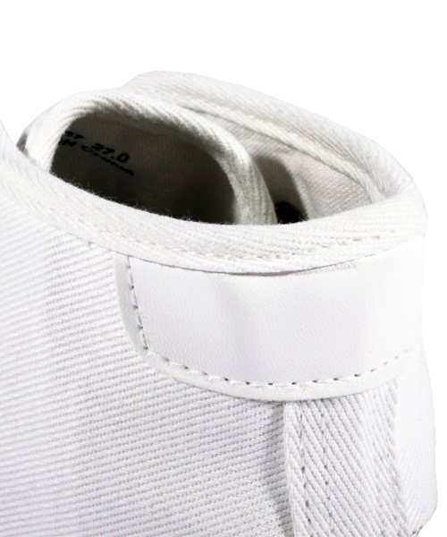 ８(eight)（エイト）の「デニム ハイカット ホワイトスニーカー（スニーカー・メンズ・ブラック/ホワイト/インディゴブルー・28.0cm/25.5cm/27.0cm/26.0cm/25.0cm/26.5cm）」の19枚目の写真