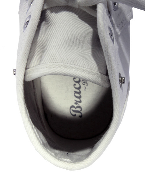 ８(eight)（エイト）の「デニム ハイカット ホワイトスニーカー（スニーカー・メンズ・ブラック/ホワイト/インディゴブルー・28.0cm/25.5cm/27.0cm/26.0cm/25.0cm/26.5cm）」の20枚目の写真