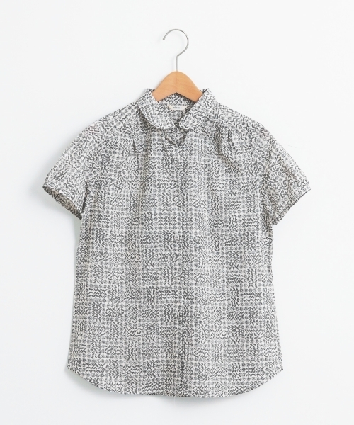 Nimes ニーム の Liberty 半袖パフスリーブ シャツ ブラウス Wear