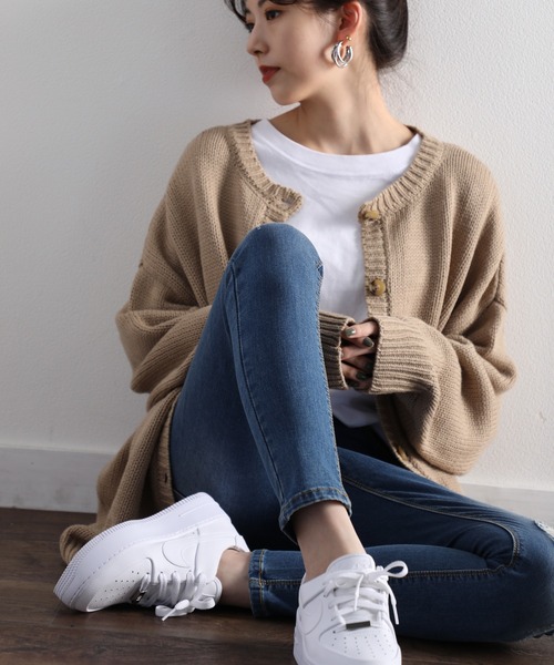 classicalelf（クラシカルエルフ）の「ダメージスキニーデニムパンツ（フルレングス）（デニムパンツ・レディース・サックスブルー/インディゴブルー/ブラック・73/58/61/70/67/76/64）」の19枚目の写真