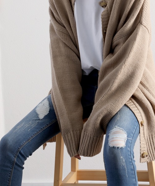 classicalelf（クラシカルエルフ）の「ダメージスキニーデニムパンツ（フルレングス）（デニムパンツ・レディース・サックスブルー/インディゴブルー/ブラック・73/58/61/70/67/76/64）」の17枚目の写真