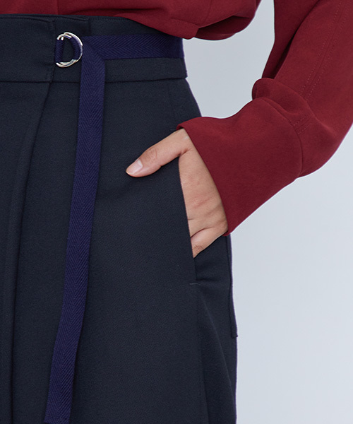 STUDIOUS（ステュディオス）の「【STUDIOUS】クラウンワイドパンツ（その他パンツ・レディース・ブラック/ベージュ・1/0）」の9枚目の写真