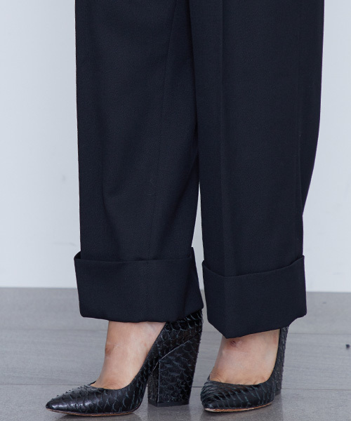 STUDIOUS（ステュディオス）の「【STUDIOUS】クラウンワイドパンツ（その他パンツ・レディース・ブラック/ベージュ・1/0）」の11枚目の写真