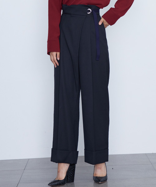 STUDIOUS（ステュディオス）の「【STUDIOUS】クラウンワイドパンツ（その他パンツ・レディース・ブラック/ベージュ・1/0）」の16枚目の写真