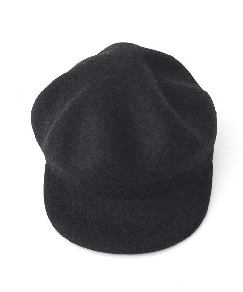 amorous insense（アモラスインセンス）の「[ウール100％]変形キャスケット（キャスケット・レディース・チャコールグレー/ブラック/グレー・ﾌﾘ-）」の7枚目の写真