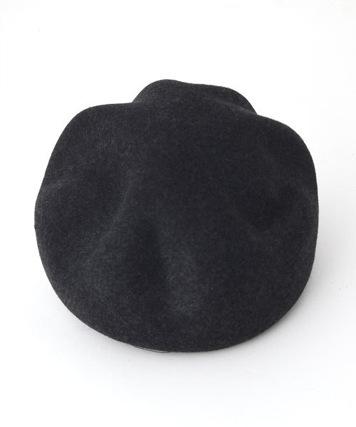 amorous insense（アモラスインセンス）の「[ウール100％]変形キャスケット（キャスケット・レディース・チャコールグレー/ブラック/グレー・ﾌﾘ-）」の5枚目の写真