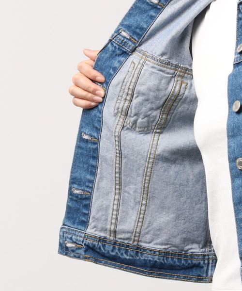 rps(アールピーエス)の「ベーシックGジャン(デニムジャケット・レディース・ブルー/インディゴブルー・M)」の19枚目の写真