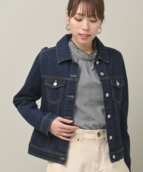 rps(アールピーエス)の「ベーシックGジャン(デニムジャケット・レディース・ブルー/インディゴブルー・M)」の2枚目の写真