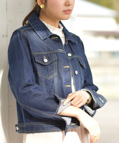 rps(アールピーエス)の「ベーシックGジャン(デニムジャケット・レディース・ブルー/インディゴブルー・M)」の7枚目の写真