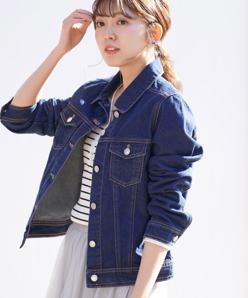 rps(アールピーエス)の「ベーシックGジャン(デニムジャケット・レディース・ブルー/インディゴブルー・M)」の10枚目の写真