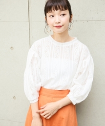 LOWRYS FARM | レースソデボリューム／７Ｓ  784717(Tシャツ/カットソー)