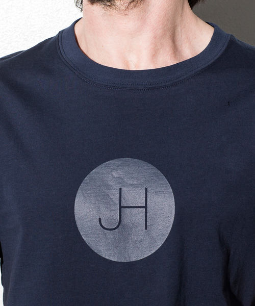 JH junhashimoto(ジェイエイチジュンハシモト)の「JH junhashimoto(ジェイエイチ ジュンハシモト)サークルロゴプリントTシャツ(Tシャツ/カットソー・メンズ・ホワイト/ブラック/ネイビー・LARGE/MEDIUM/SMALL)」の7枚目の写真