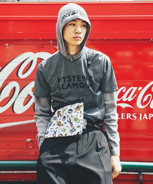 HYSTERIC GLAMOUR(ヒステリックグラマー)の「HYS SYMBOL プリント Tシャツ(Tシャツ/カットソー・メンズ・ブラック/トップグレー/ホワイト・LARGE/MEDIUM/SMALL/X-LARGE)」の3枚目の写真