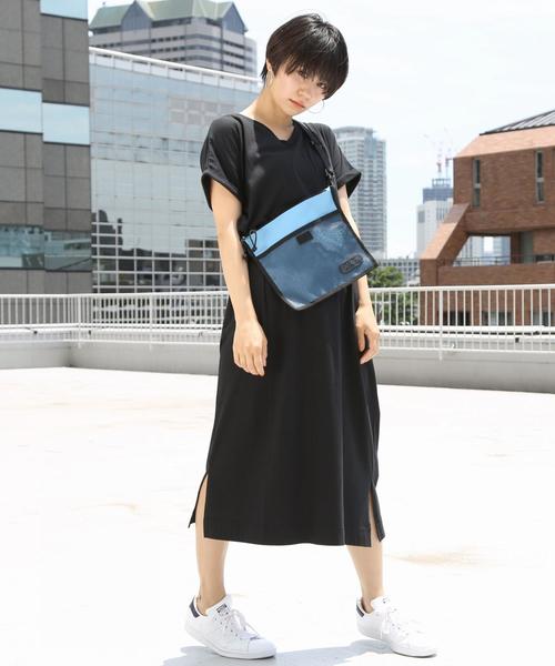 OUTDOOR PRODUCTS（アウトドアプロダクツ）の「OUTDOOR PRODUCTS(アウトドアプロダクツ)"BLACK"別注メッシュコンビサコッシュバッグ（ショルダーバッグ・メンズ・ブラック/ライトブルー・FREE）」の13枚目の写真