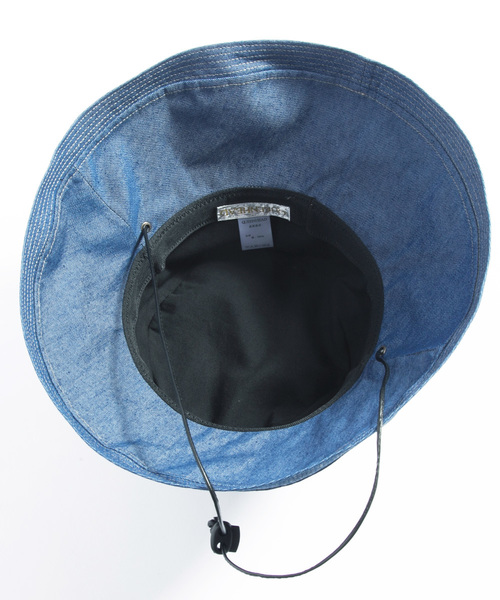 QUEENHEAD(クイーンヘッド)の「デニム リボンハット(ハット・レディース・ブラック/ブルー・X-LARGE/FREE/XX-LARGE)」の4枚目の写真