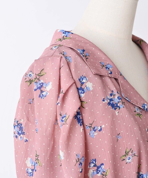 one after another NICE CLAUP（ワンアフターアナザーナイスクラップ）の「開襟ミニワンピース（ワンピース・レディース・ブラック/ブルー/ベージュ系その他/ピンク系その他・FREE）」の20枚目の写真