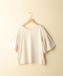 coen | 【2WAY】オーガニックコットンフレアスリーブTシャツ(Tシャツ/カットソー)