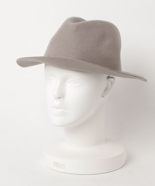 collex(コレックス)の「Brim Felt Hat(ハット)」|ライトグレー