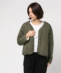 STYLEBLOCK | 高密度タフタ×ボアリバーシブルキルティングジャケットボアジャケット(ブルゾン)