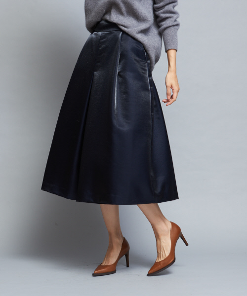 qualite（カリテ）の「ブライトウールボリュームパンツ（その他パンツ・レディース・ネイビー/グリーン・38/36/34）」の2枚目の写真