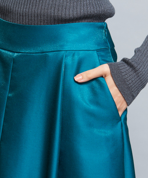 qualite（カリテ）の「ブライトウールボリュームパンツ（その他パンツ・レディース・ネイビー/グリーン・38/36/34）」の13枚目の写真