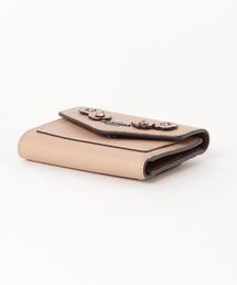 COACH スモール ウォレット ウィズ クリスタル ティー ローズ ピンク COACH（コーチ）の「【コーチ】スモール ウォレット ウィズ クリスタル