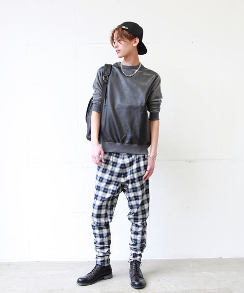 603（ロクマルサン）の「603 PVC切替スウェット（Tシャツ/カットソー・メンズ・ダークグレー/ホワイト/ブラック・FREE）」の15枚目の写真