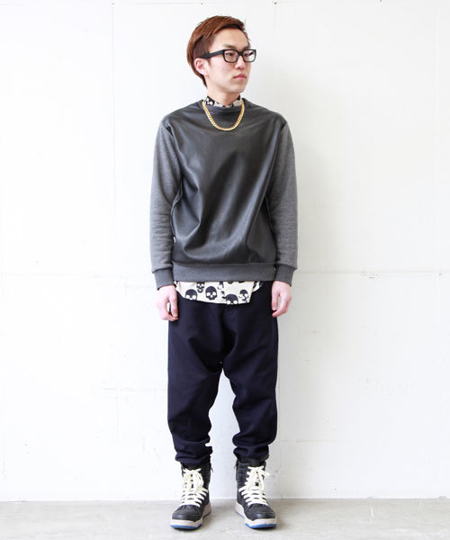 603（ロクマルサン）の「603 PVC切替スウェット（Tシャツ/カットソー・メンズ・ダークグレー/ホワイト/ブラック・FREE）」の16枚目の写真