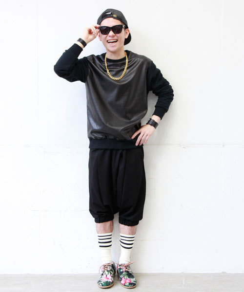 603（ロクマルサン）の「603 PVC切替スウェット（Tシャツ/カットソー・メンズ・ダークグレー/ホワイト/ブラック・FREE）」の5枚目の写真