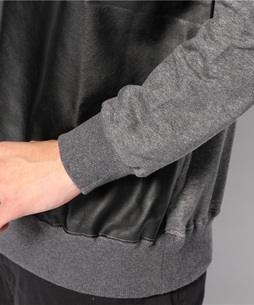 603（ロクマルサン）の「603 PVC切替スウェット（Tシャツ/カットソー・メンズ・ダークグレー/ホワイト/ブラック・FREE）」の10枚目の写真