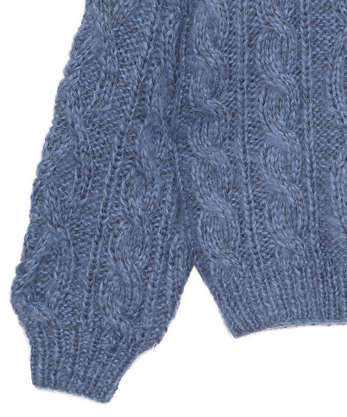 美品❇️試着のみ Ameriアメリヴィンテージ ケーブルモヘアウールニットセーター Ameri（アメリ）の「UND CABLE MOHAIR KNIT（ニット/セーター）」 - WEAR