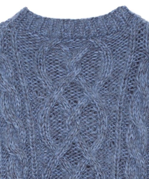 セール】MOHAIR BIG CABLE KNIT（ニット/セーター）｜Ameri（アメリ