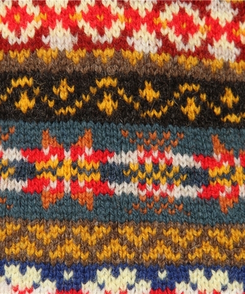 fennica(フェニカ)の「Jamieson's Knitwear×fennica / Vネックベスト 【Women's】(ベスト・レディース・グレー/グリーン/オレンジ系その他/その他1・SMALL/X-SMALL)」の5枚目の写真