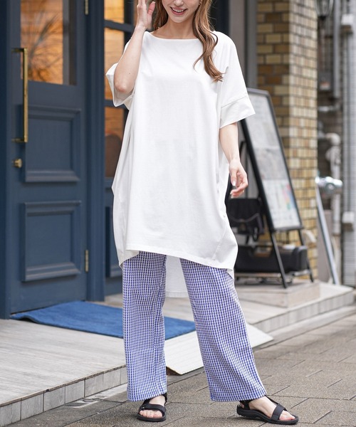 mili an deni(ミリアンデニ)の「綿100%モモンガBIGワンピース(ワンピース・レディース・チャコールグレー/ベージュ/ネイビー/グレー/キャメル/オフホワイト/ブラック/ラベンダー/サーモンピンク/オリーブ/アッシュグレー/サックスブルー/カーキ/ダークブルー・M/L)」の16枚目の写真