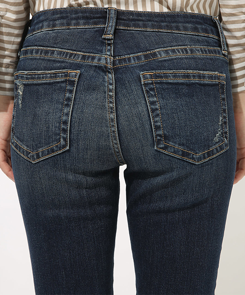 AZUL by moussy（アズールバイマウジー）の「REPAIR DENIM SKINNY/リペアデニムスキニー（デニムパンツ・レディース・ブルー/ダークブルー・SMALL/MEDIUM/LARGE/X-SMALL）」の18枚目の写真