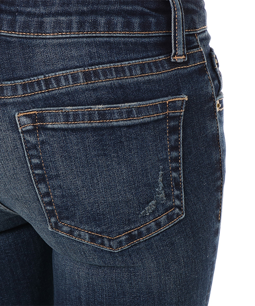 AZUL by moussy（アズールバイマウジー）の「REPAIR DENIM SKINNY/リペアデニムスキニー（デニムパンツ・レディース・ブルー/ダークブルー・SMALL/MEDIUM/LARGE/X-SMALL）」の19枚目の写真