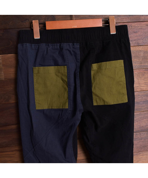 Bling Leads（ブリングリーズ）の「【Bl】サルエルジョガーパンツ（チノパンツ・メンズ・ブラック/ベージュ/ネイビー/カーキ/マルチ/ワンウォッシュ/ストライプ・MEDIUM/LARGE/X-LARGE）」の8枚目の写真