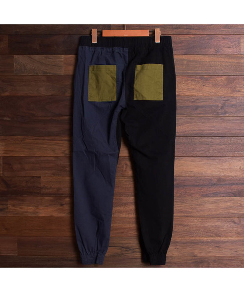 Bling Leads（ブリングリーズ）の「【Bl】サルエルジョガーパンツ（チノパンツ・メンズ・ブラック/ベージュ/ネイビー/カーキ/マルチ/ワンウォッシュ/ストライプ・MEDIUM/LARGE/X-LARGE）」の10枚目の写真